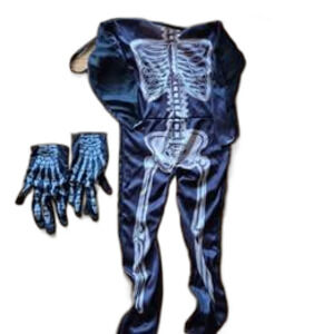 Kids Skeleton Costume Sz 4-5